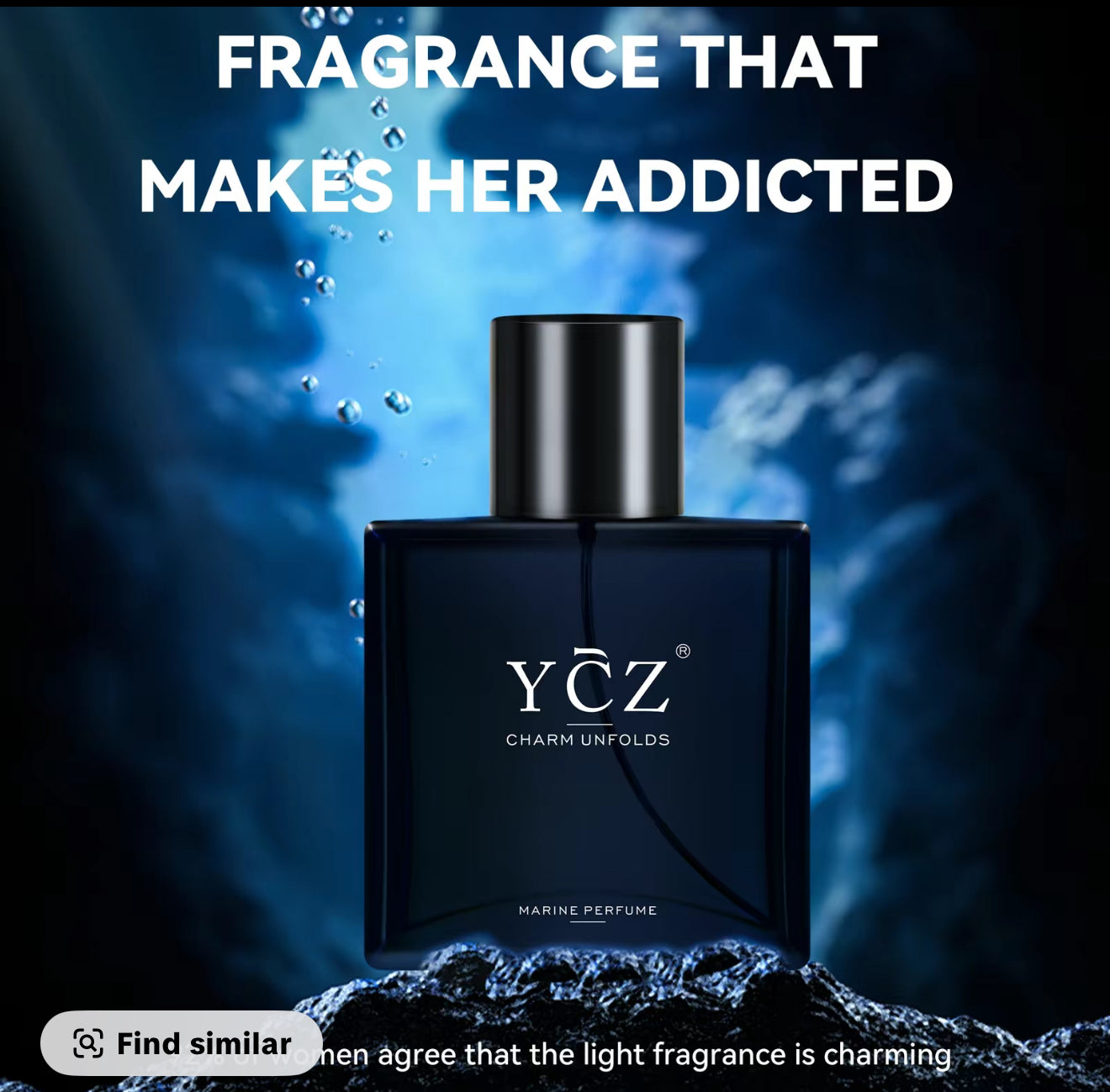 YCZ midnight marine cologne long lasting men . Perfume men.s cologne men’s Gift 1.7 oz (50ml