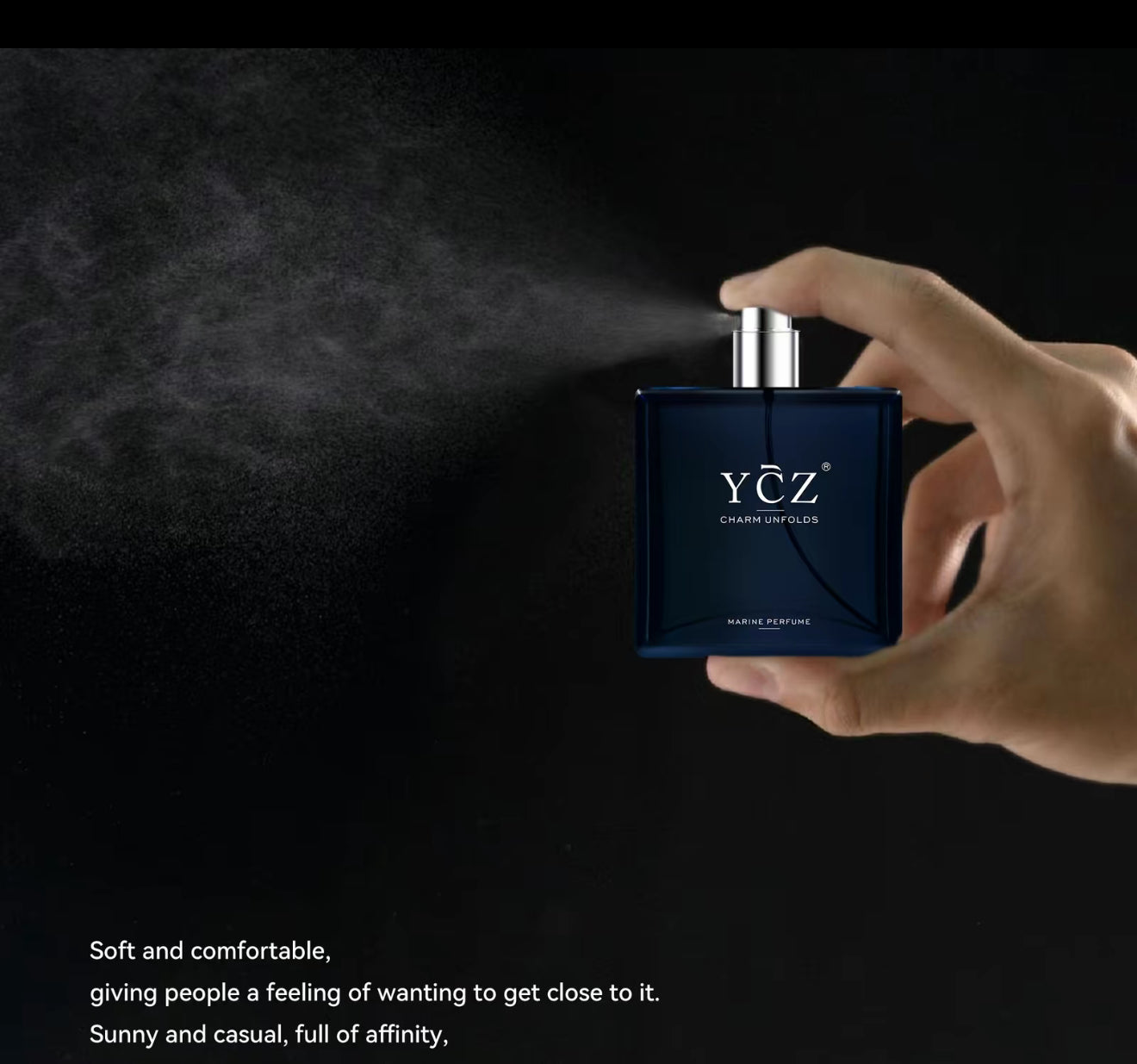 YCZ midnight marine cologne long lasting men . Perfume men.s cologne men’s Gift 1.7 oz (50ml